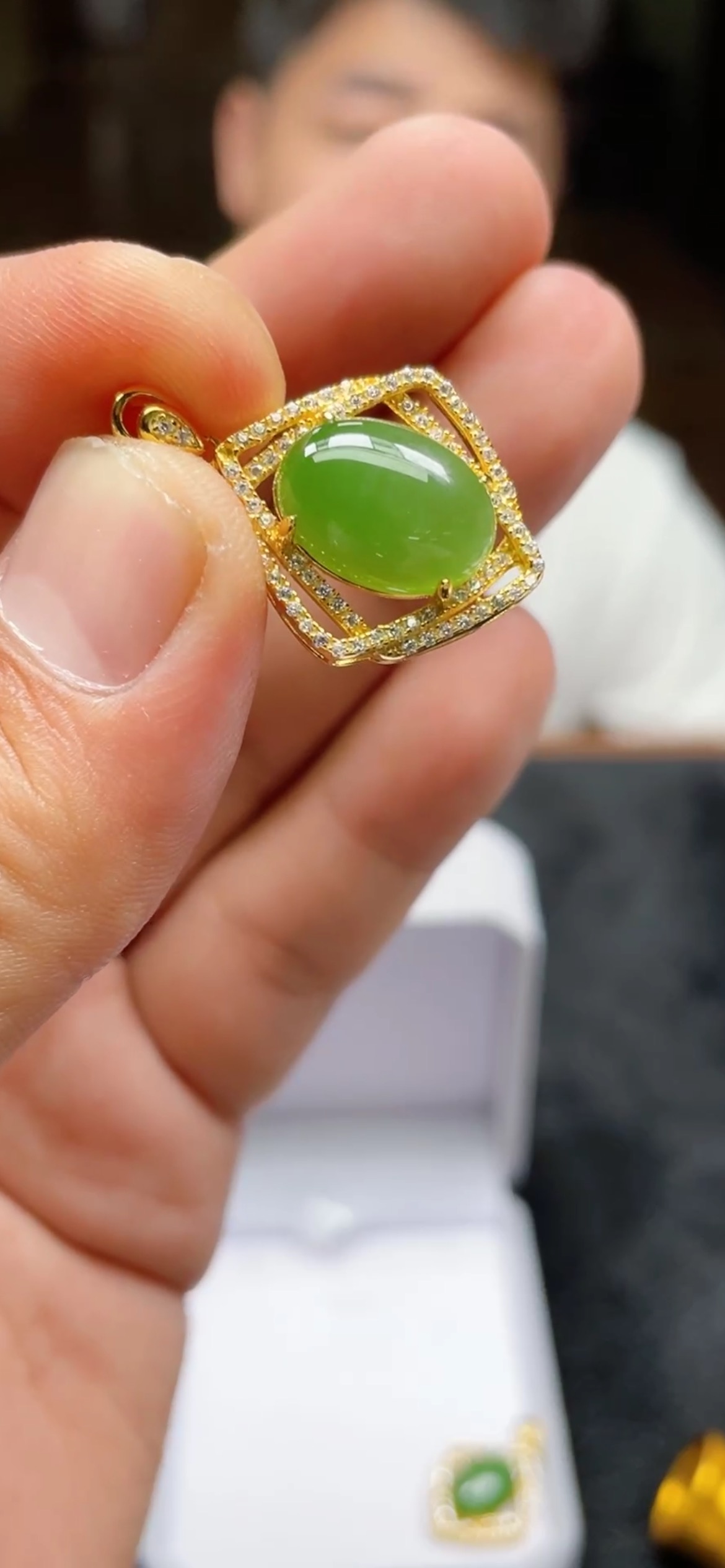 79895T28-3AH26-俄碧蛋面吊坠-S925银-多样性/发一件