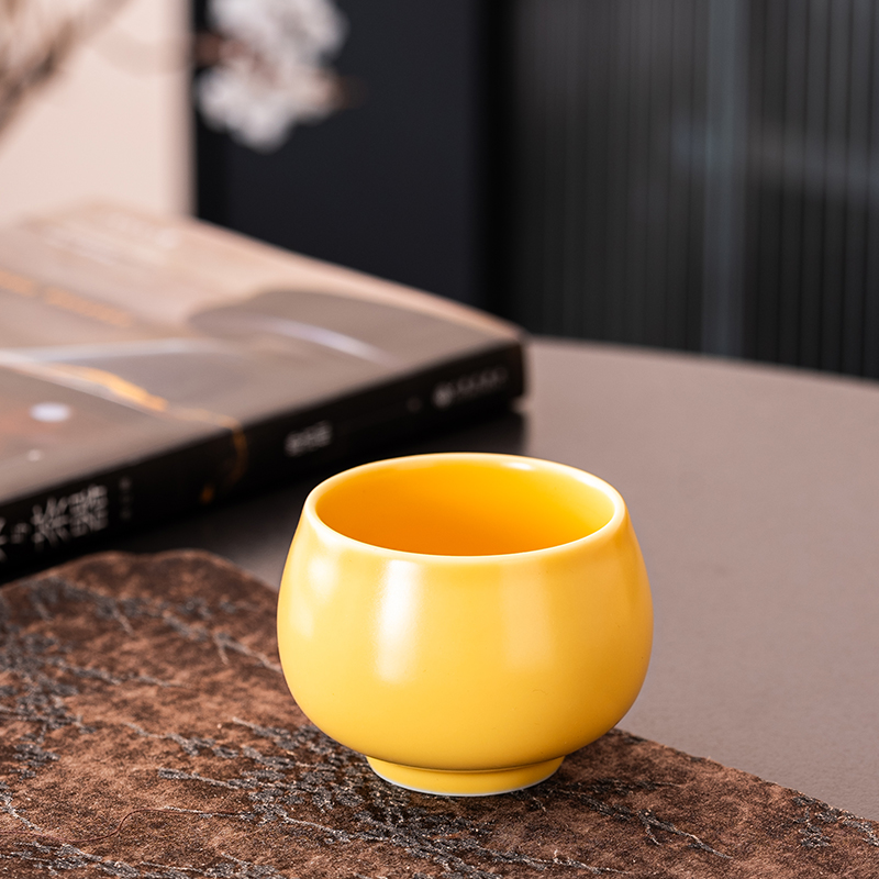 【俞闽堂】蜜蜡黄主人杯DC1462陶瓷
