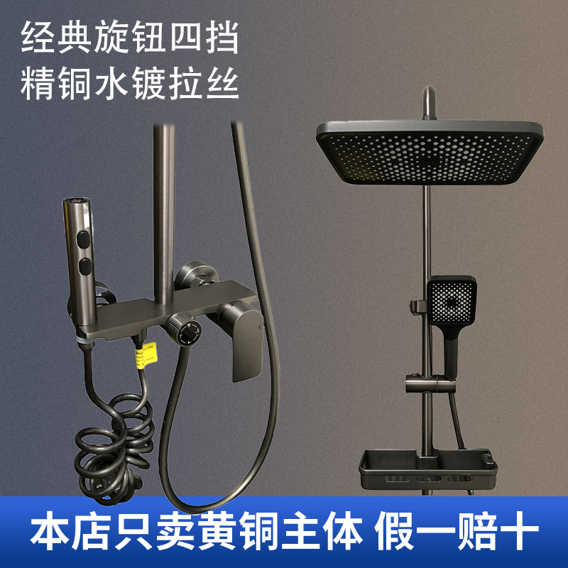 A2全铜主体花洒淋浴套装水镀多功能出水增压淋浴花洒全套一整套