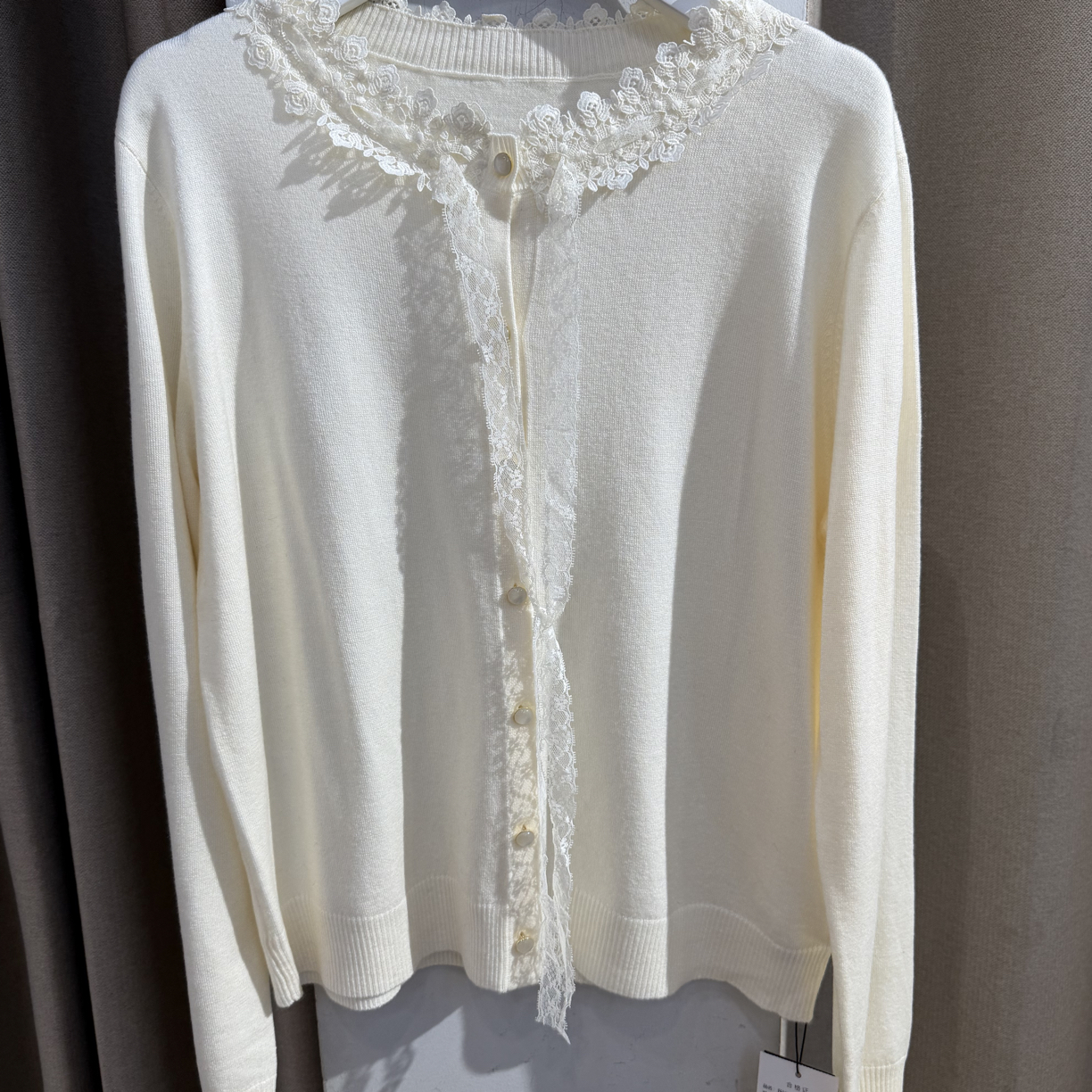 麦寻专柜针织衫时尚常规荷叶领厚款气质百搭宽松型薄款