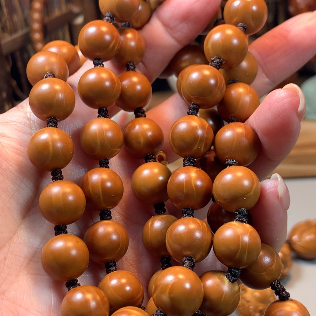 手串/手链橄榄核忠**士橄榄核光珠54颗