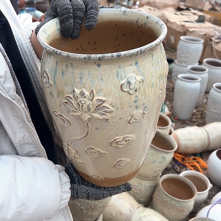 紫砂花盆瑕疵             