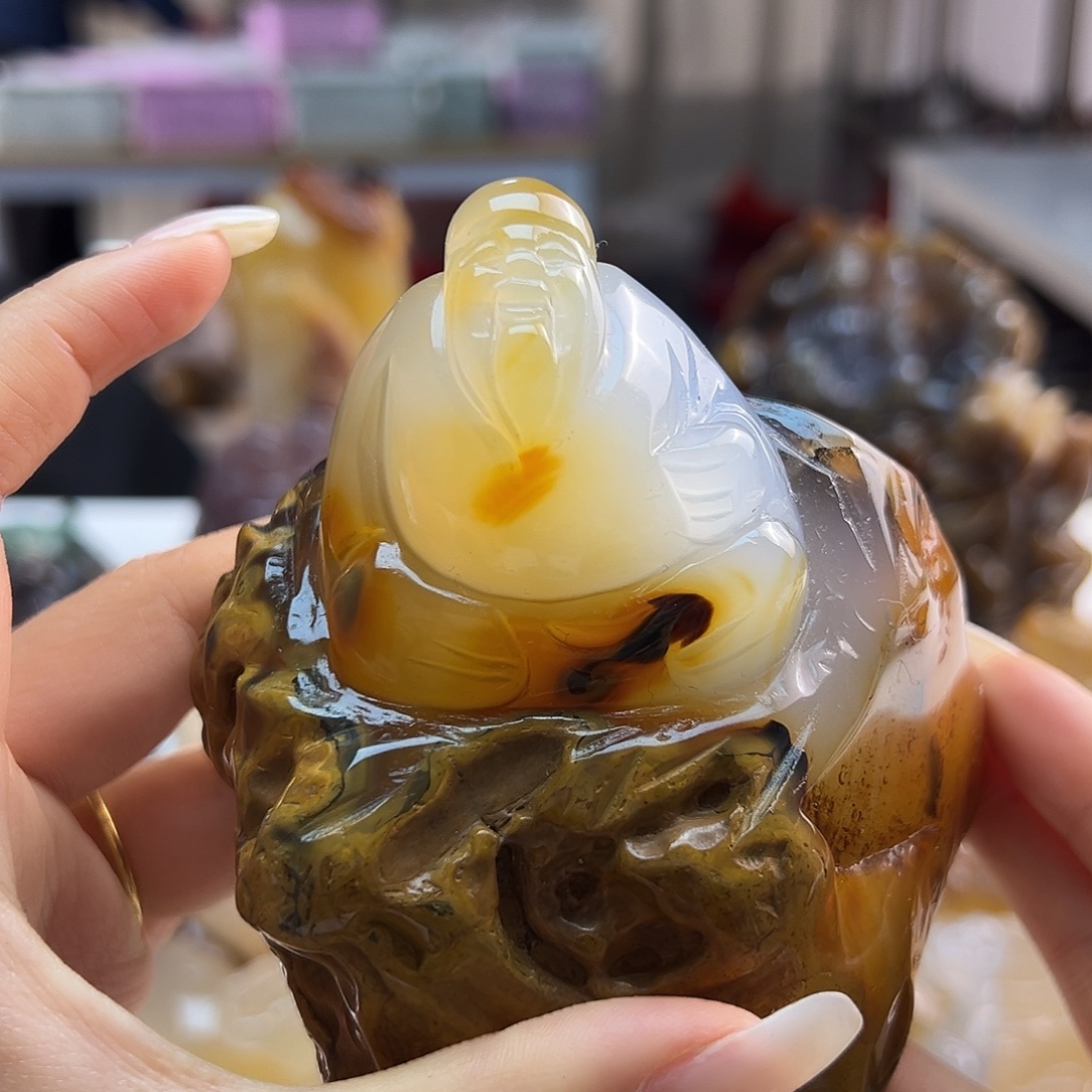 玛瑙/玉髓未镶嵌吊坠(不含链)