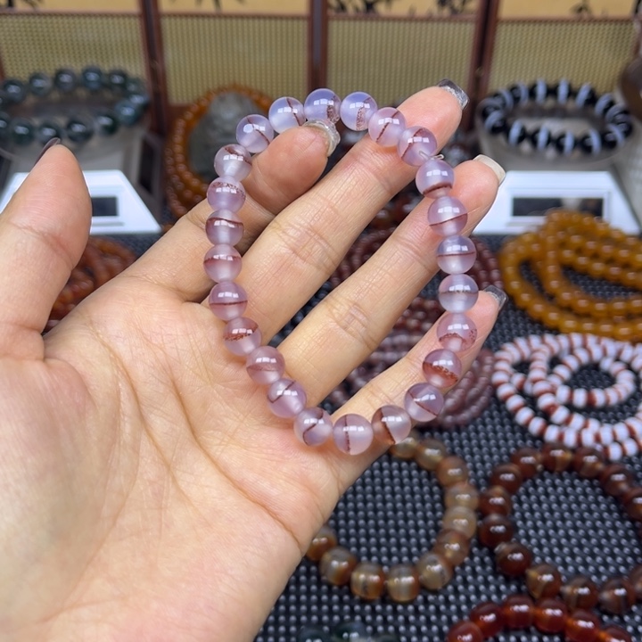 玛瑙/玉髓未镶嵌手链