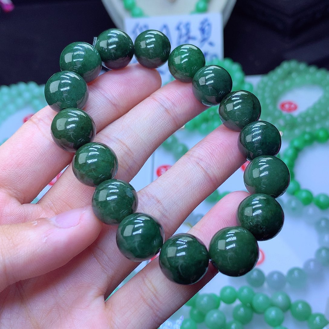 翡翠毛衣链未镶嵌卡13.5