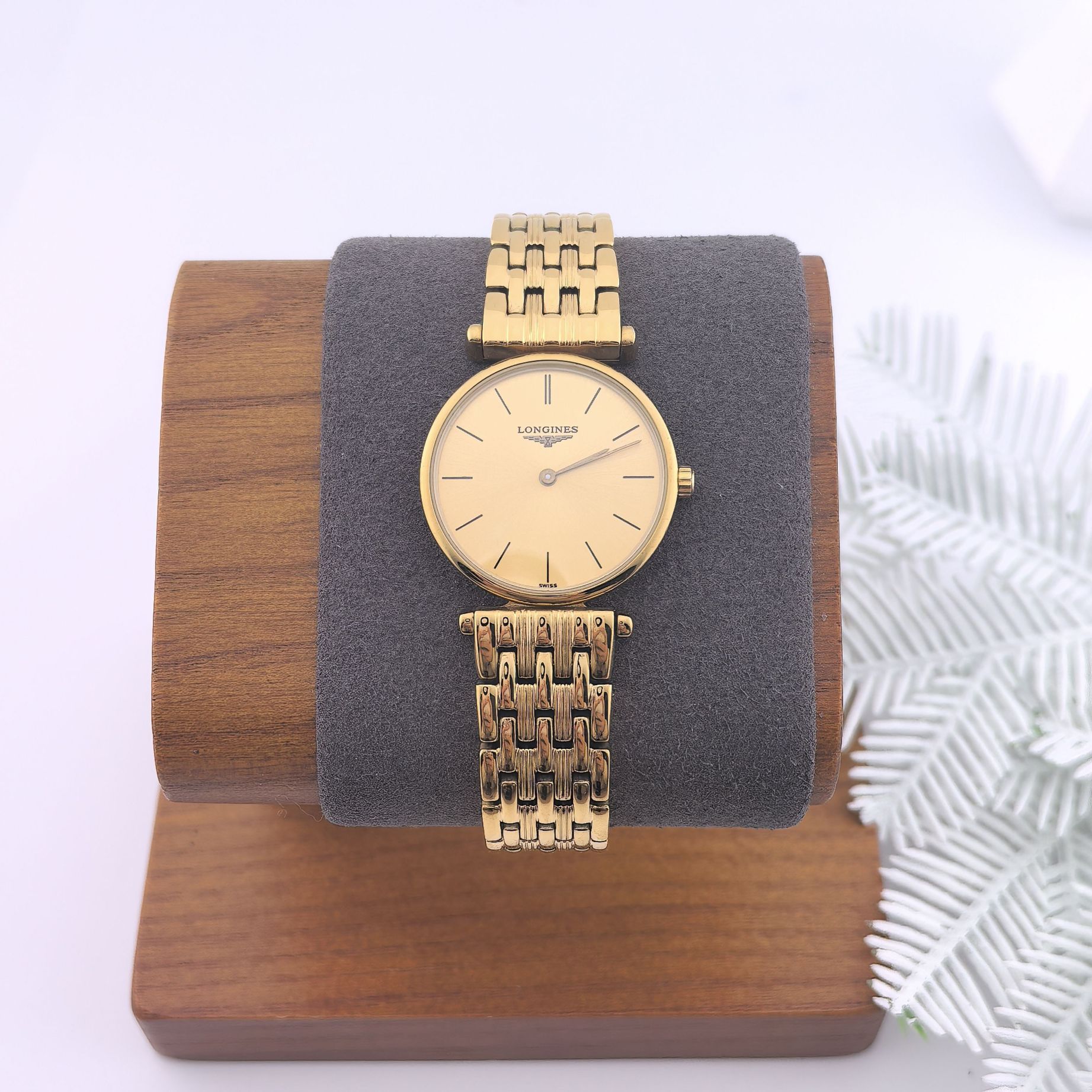 95新 Longines/浪琴 中古浪琴手表/石英机芯/表经24mm/01855