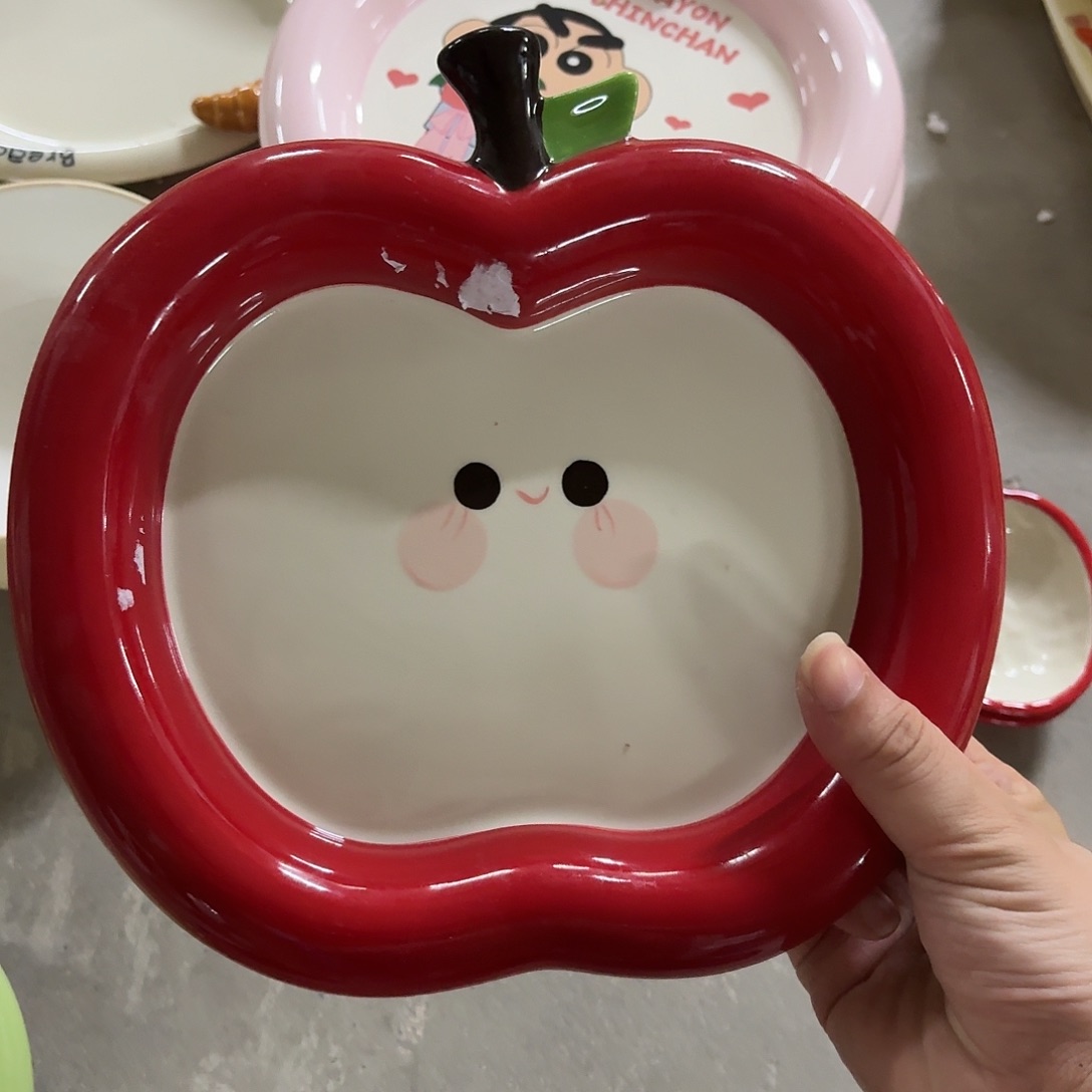 搪瓷微瑕一个红苹果