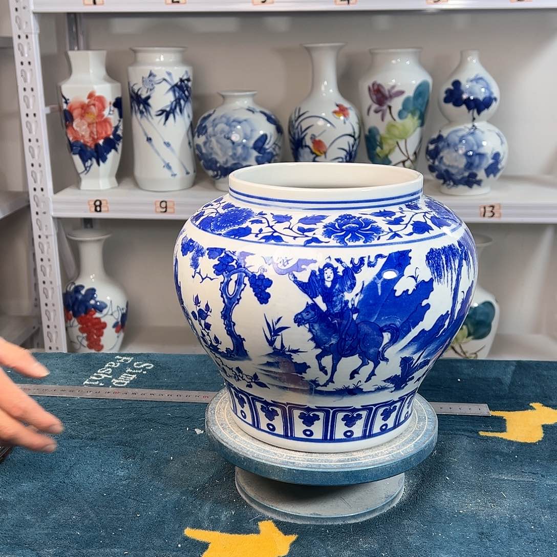 摆件景德镇陶瓷大口鬼谷