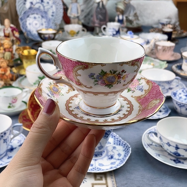 中古欧瓷瓷器小房子