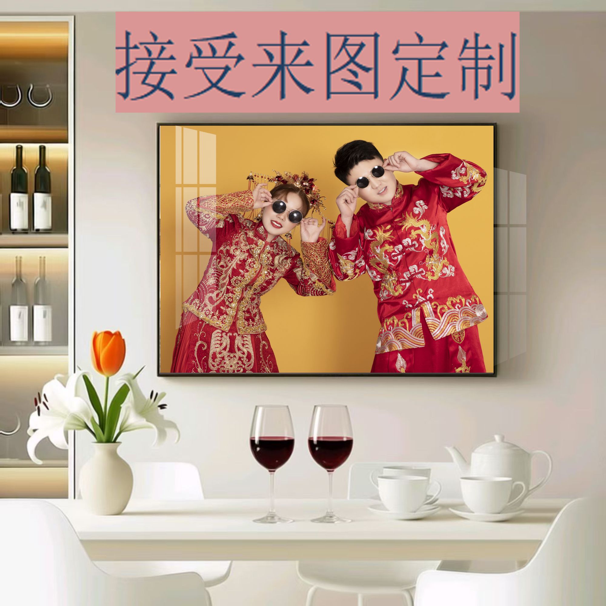 【定制图案款】2025最新款电表箱装饰画婚纱写真电表箱挂画*4