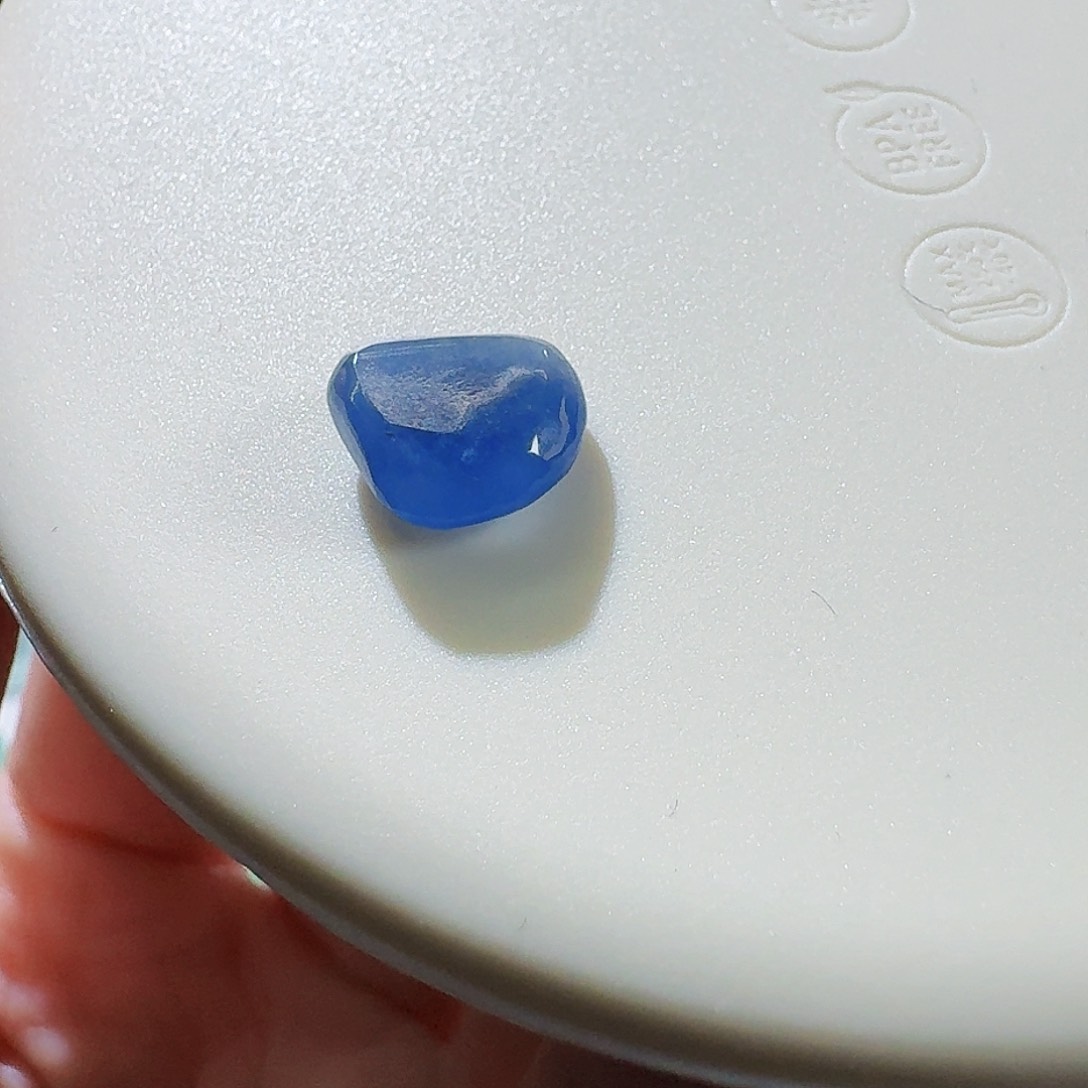 翡翠颈饰未镶嵌蓝紫帝紫随形