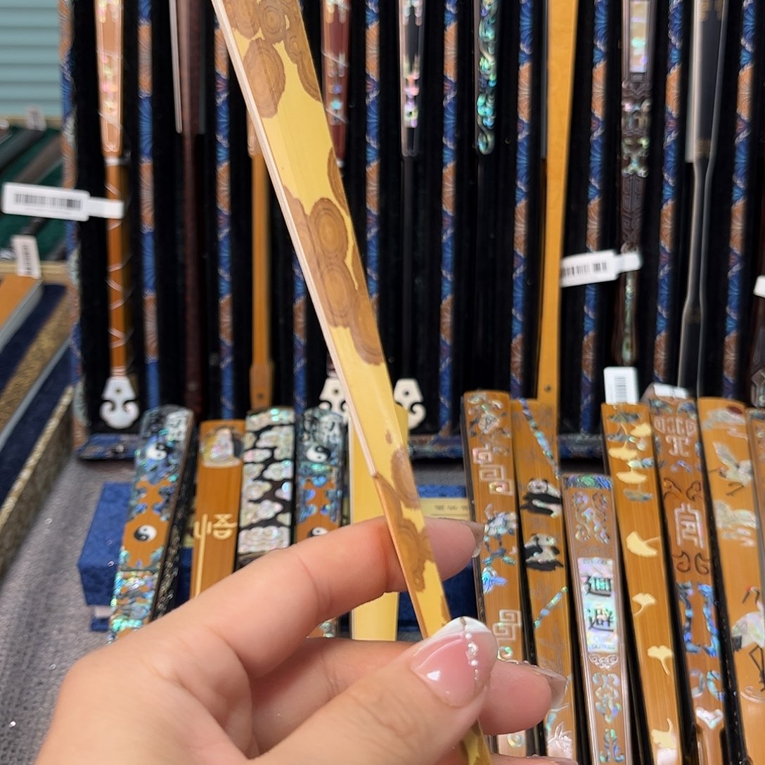 扇子纯手工编织工艺制作