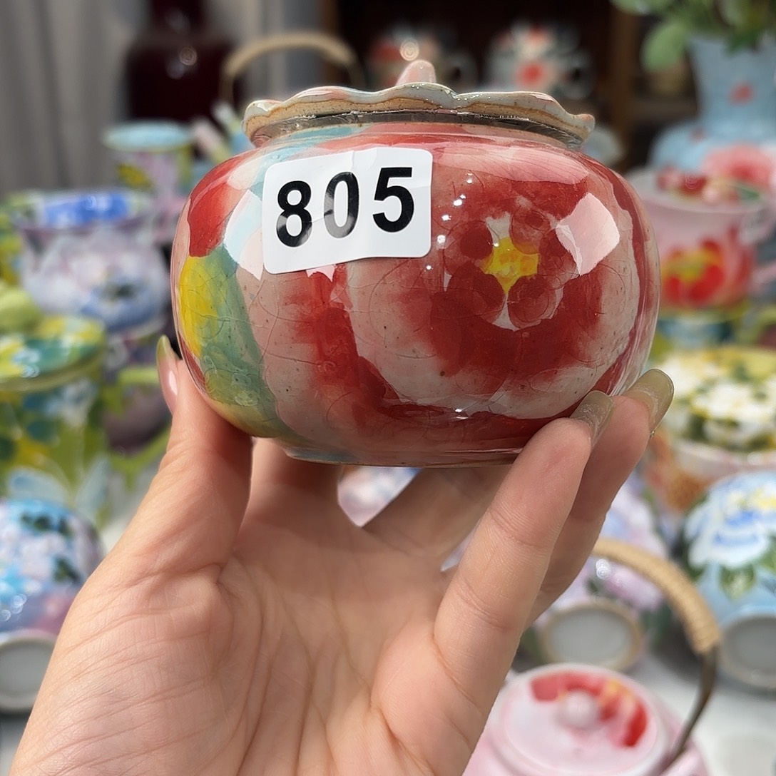 瓷片景德镇手绘高温釉下彩陶瓷茶具