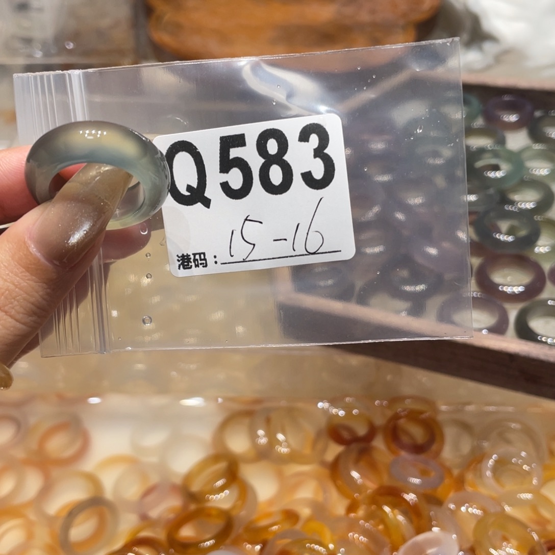玛瑙/玉髓未镶嵌戒指583