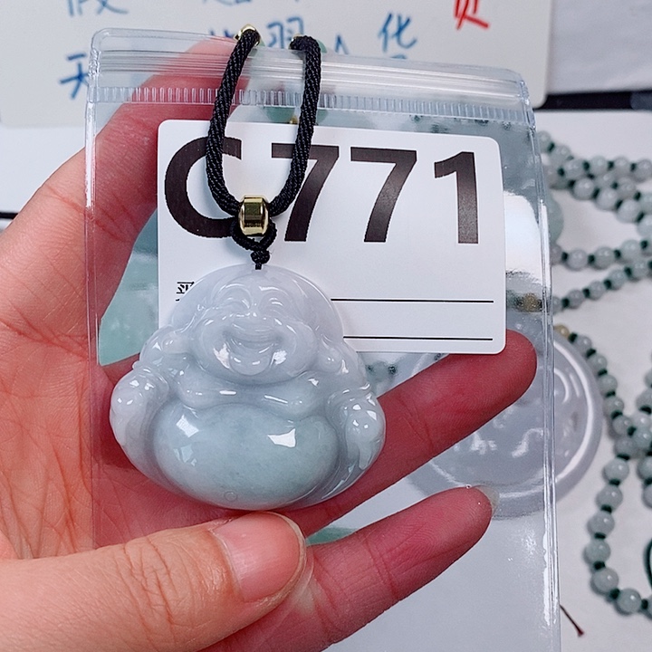 翡翠未镶嵌颈饰天然