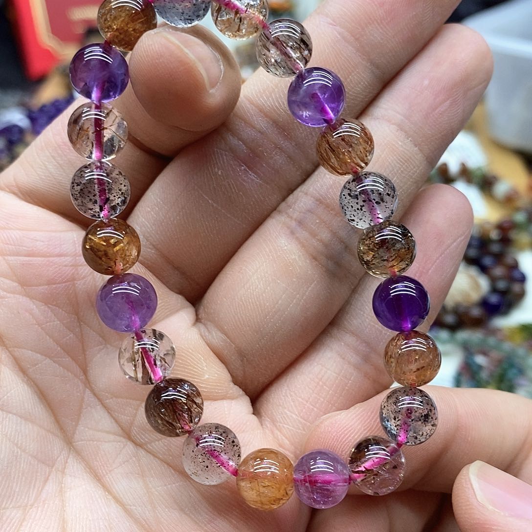 水晶手串未镶嵌天然