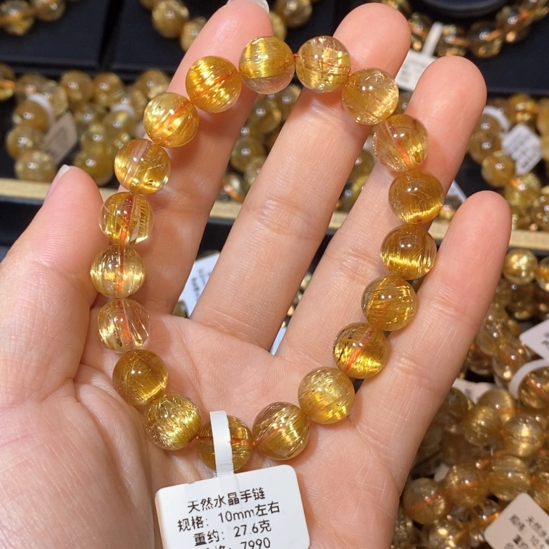 水晶手链未镶嵌啊**琪手链10mm