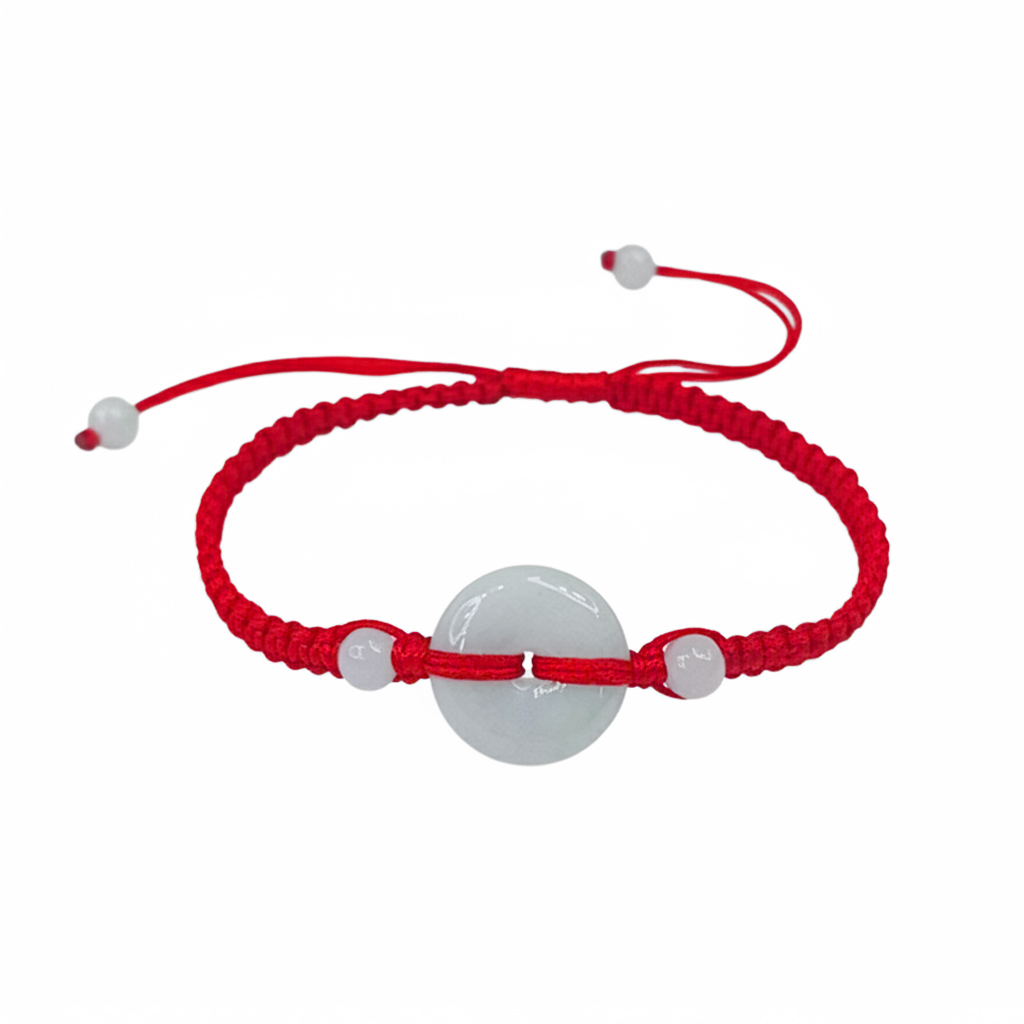  天然缅甸A货翡翠平安扣精美简约气质手链【多样性发一】