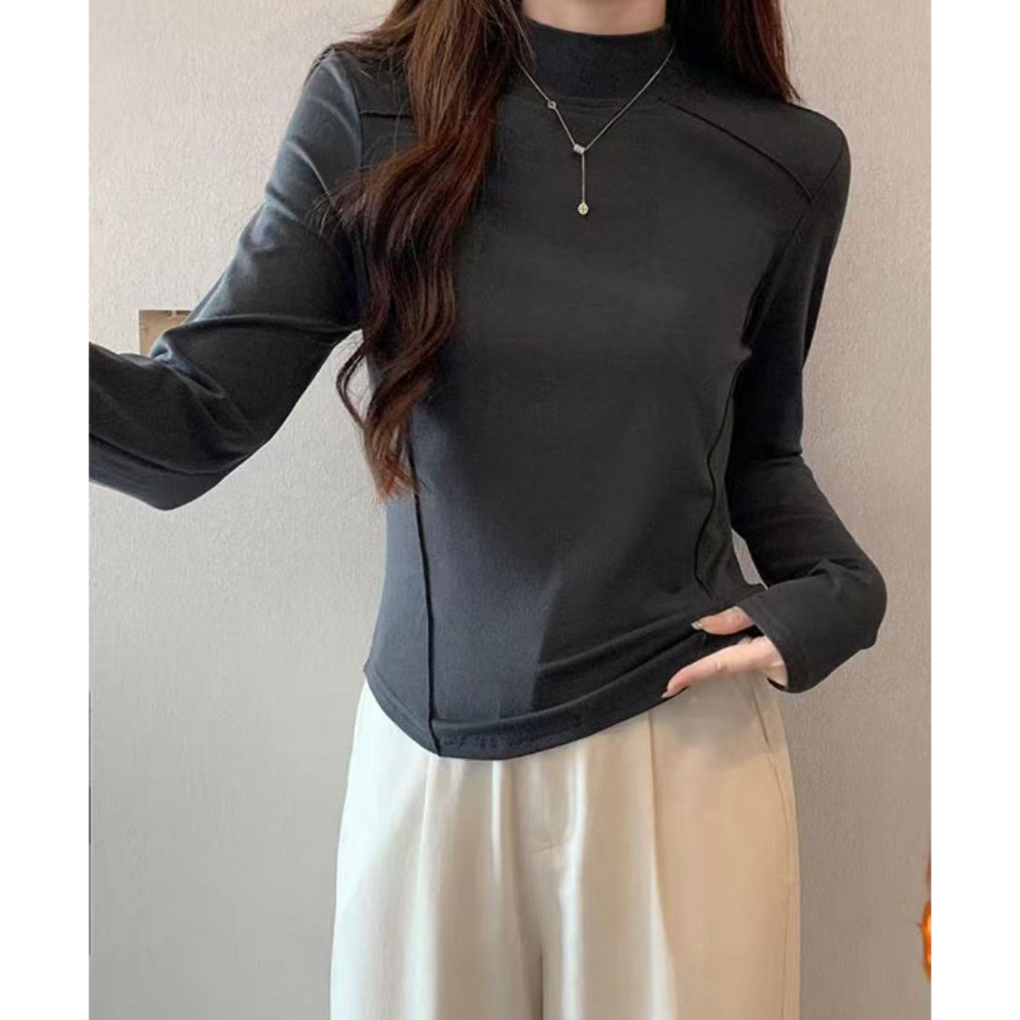 红9906四色女士打底上衣