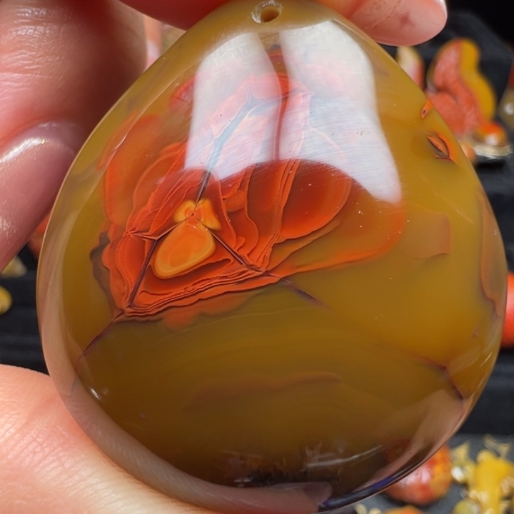 玛瑙/玉髓未镶嵌战国红