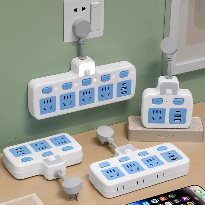 转换器插座usb插排转换插头插板智能一转二转三家用充电使用插孔