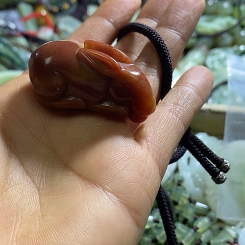 岫玉颈饰未镶嵌挂件