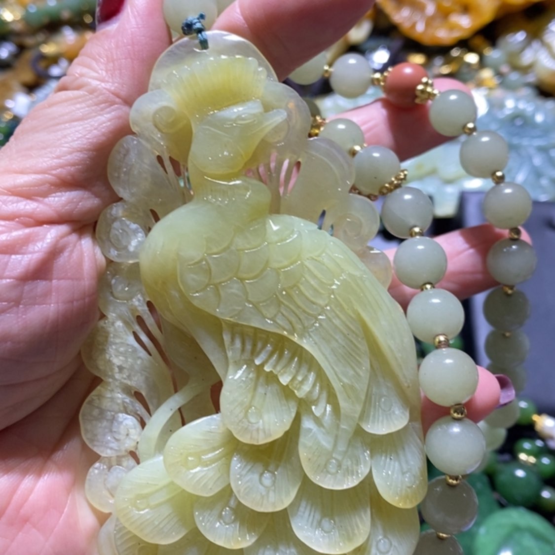 【闪购商品】岫玉毛衣链未镶嵌