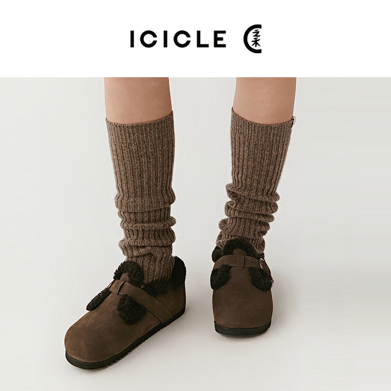 ICICLE之禾25秋冬新品牦牛绒混纺腿套袜套1561