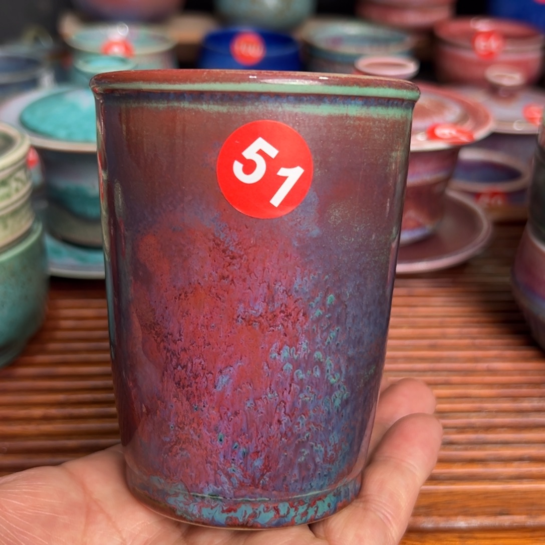 手工制作钧窑茶器