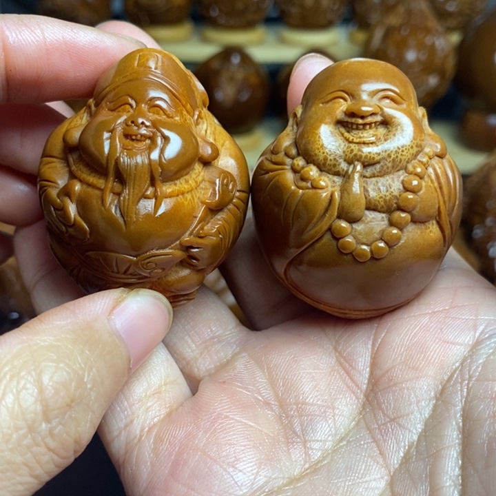 【闪购商品】香榧木橄榄核雕刻