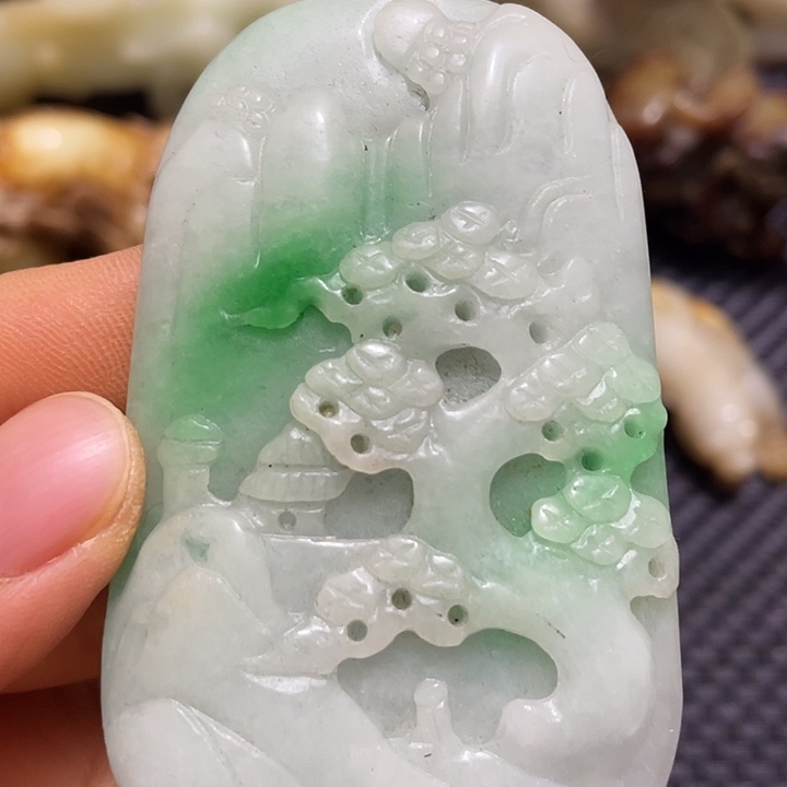白玉菩提把件文玩