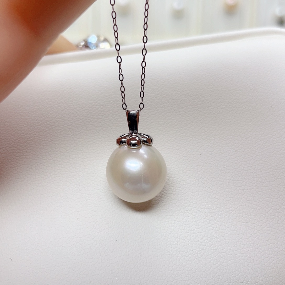 合金淡水珍珠吊坠(赠链)