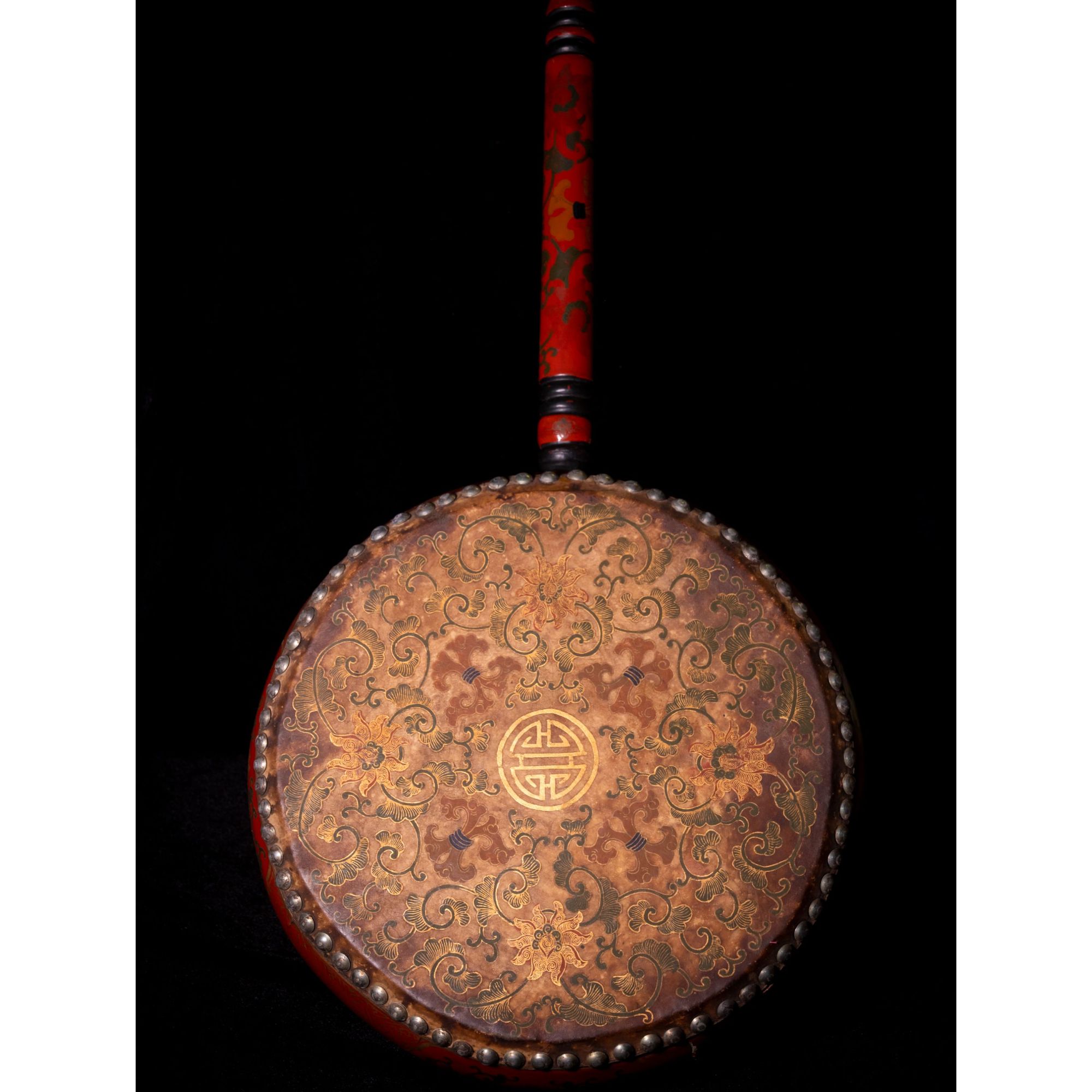 清乾隆 宫廷满彩鼓