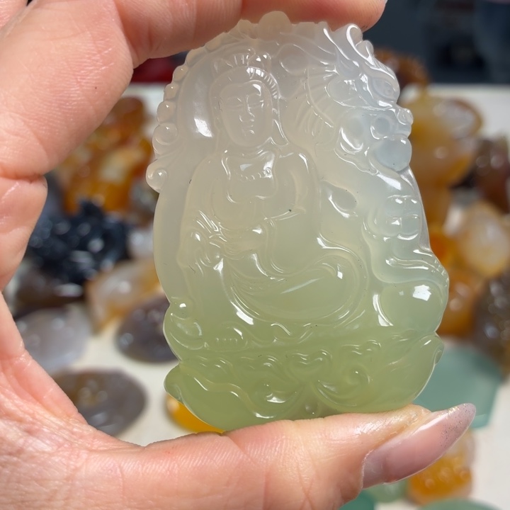 玛瑙/玉髓未镶嵌吊坠(不含链)