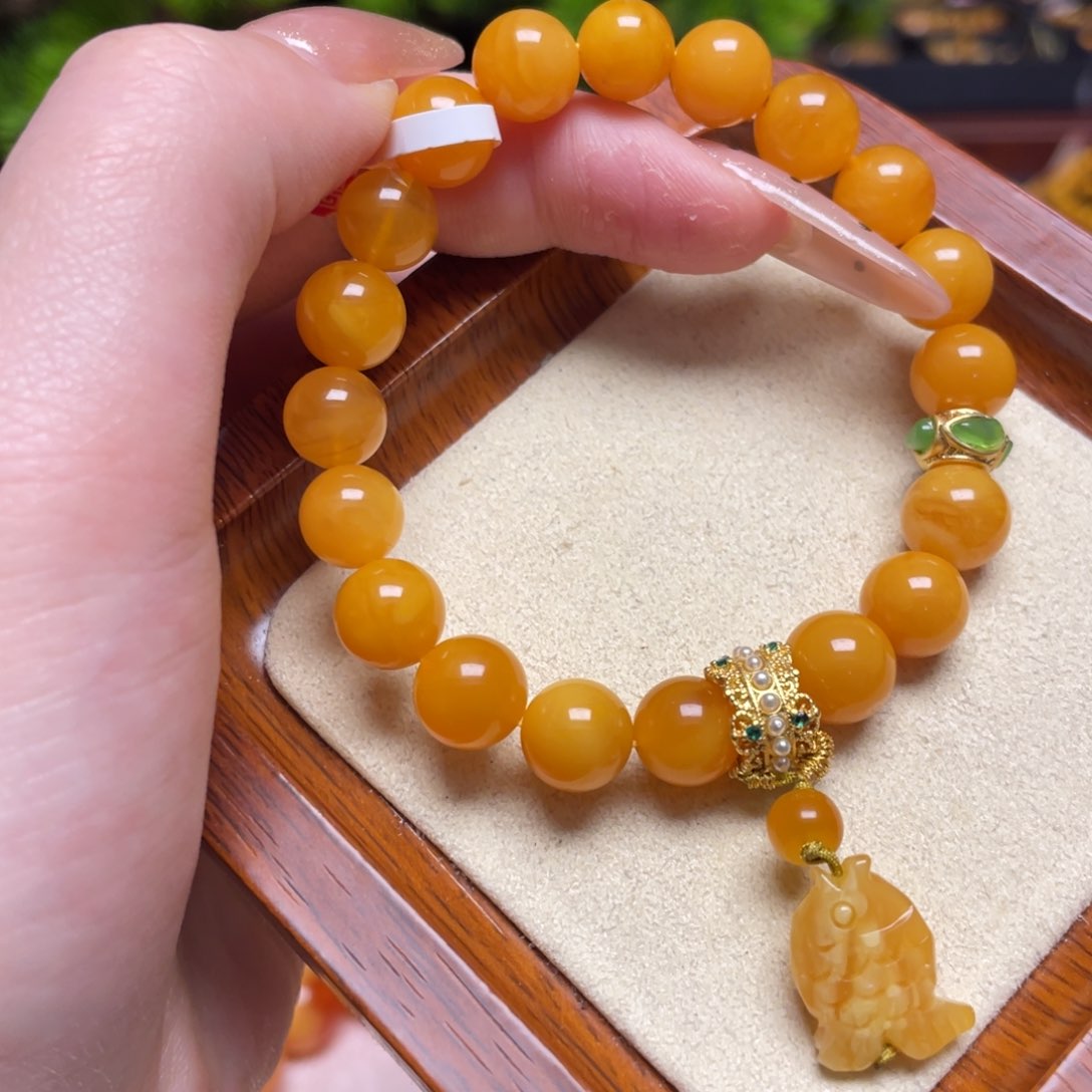 蜜蜡手链未镶嵌手串