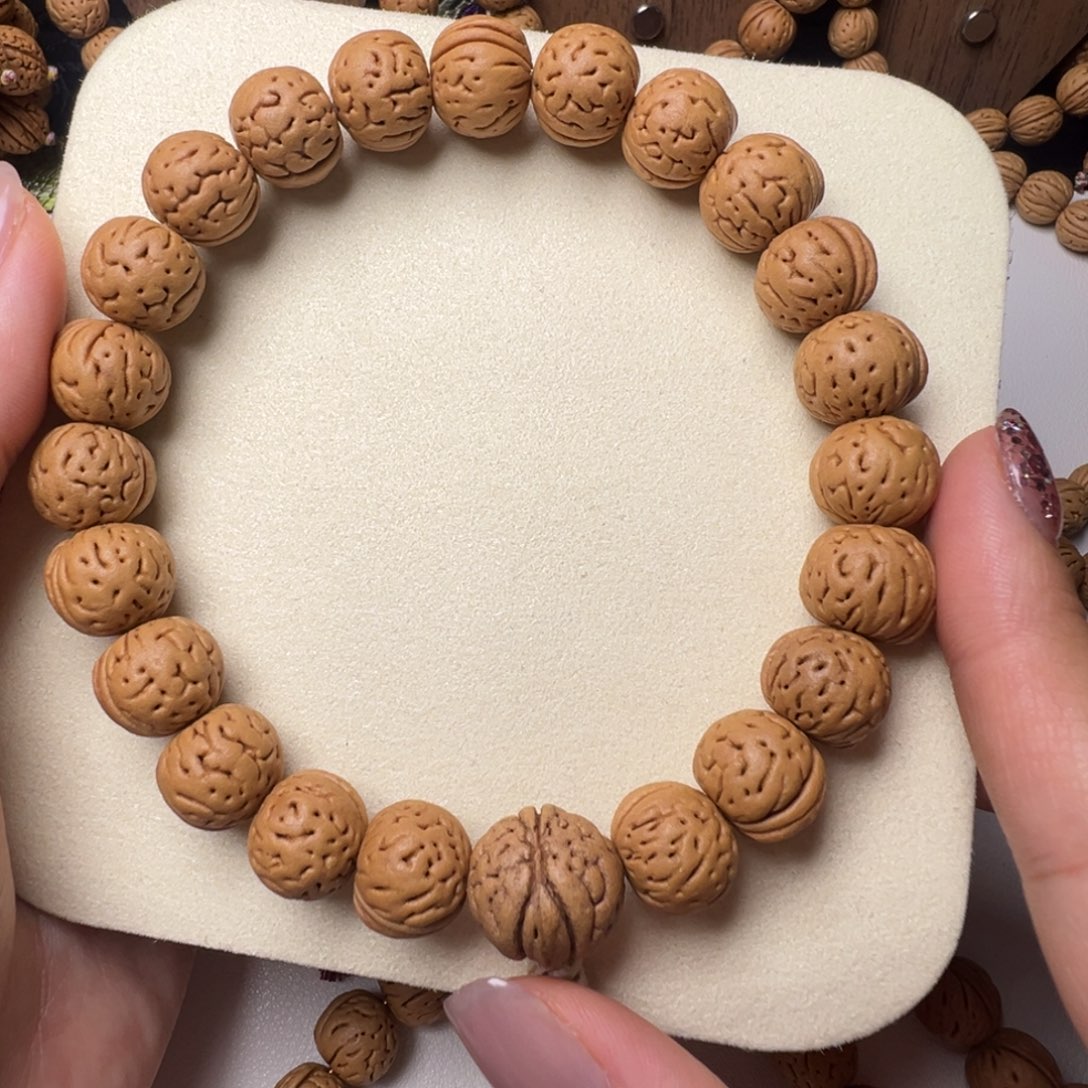 呀***嘞手串/手链核桃13+山西野生桃核手串手持