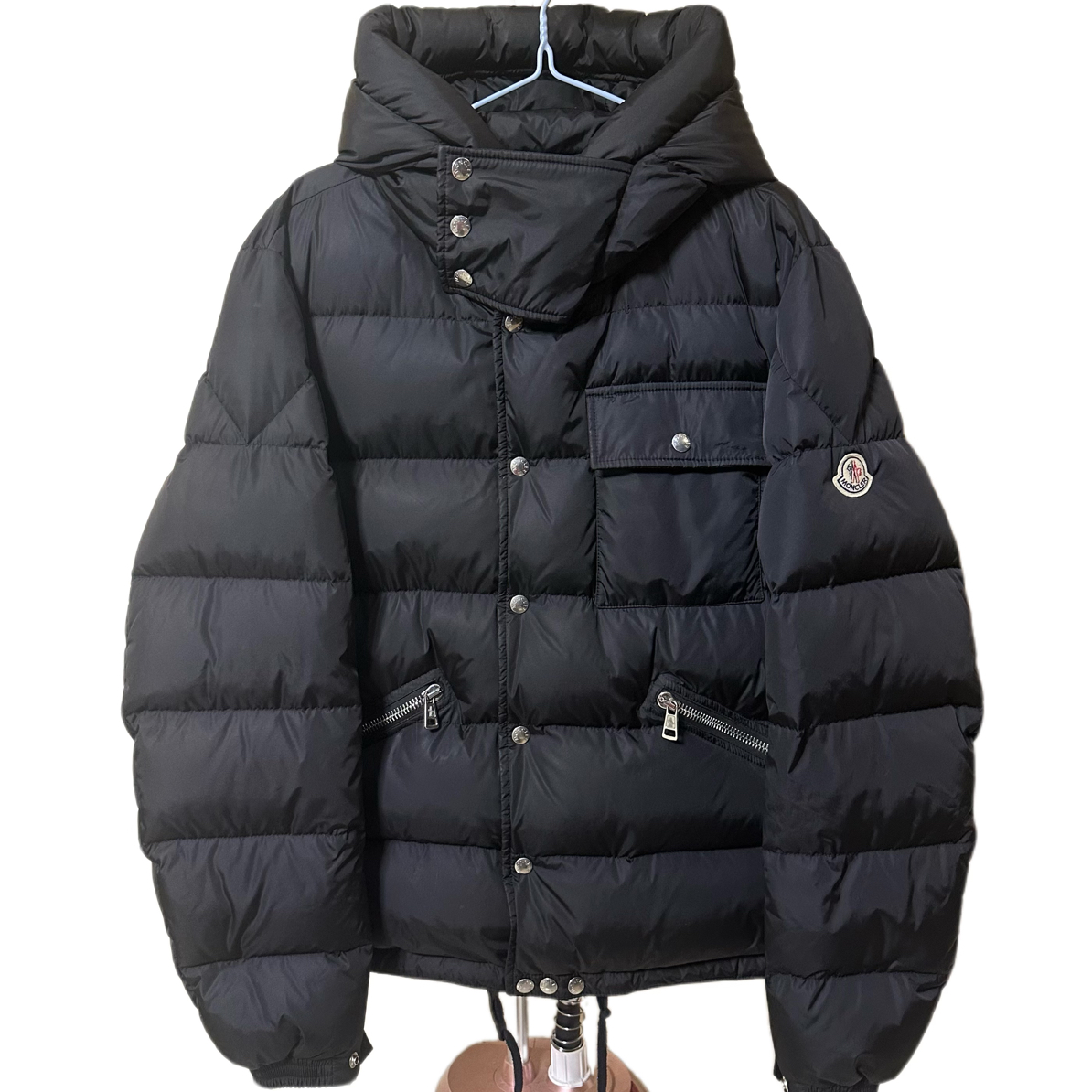 未使用 MONCLER 0911蒙口重工风挡口袋羽绒服/3/全新