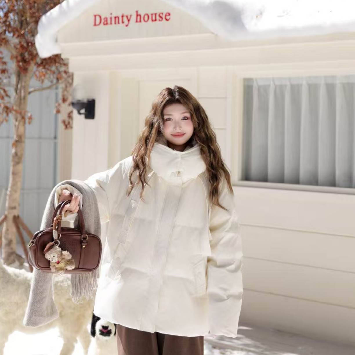  W阿薇-新年款自留特大码羽绒服6630#