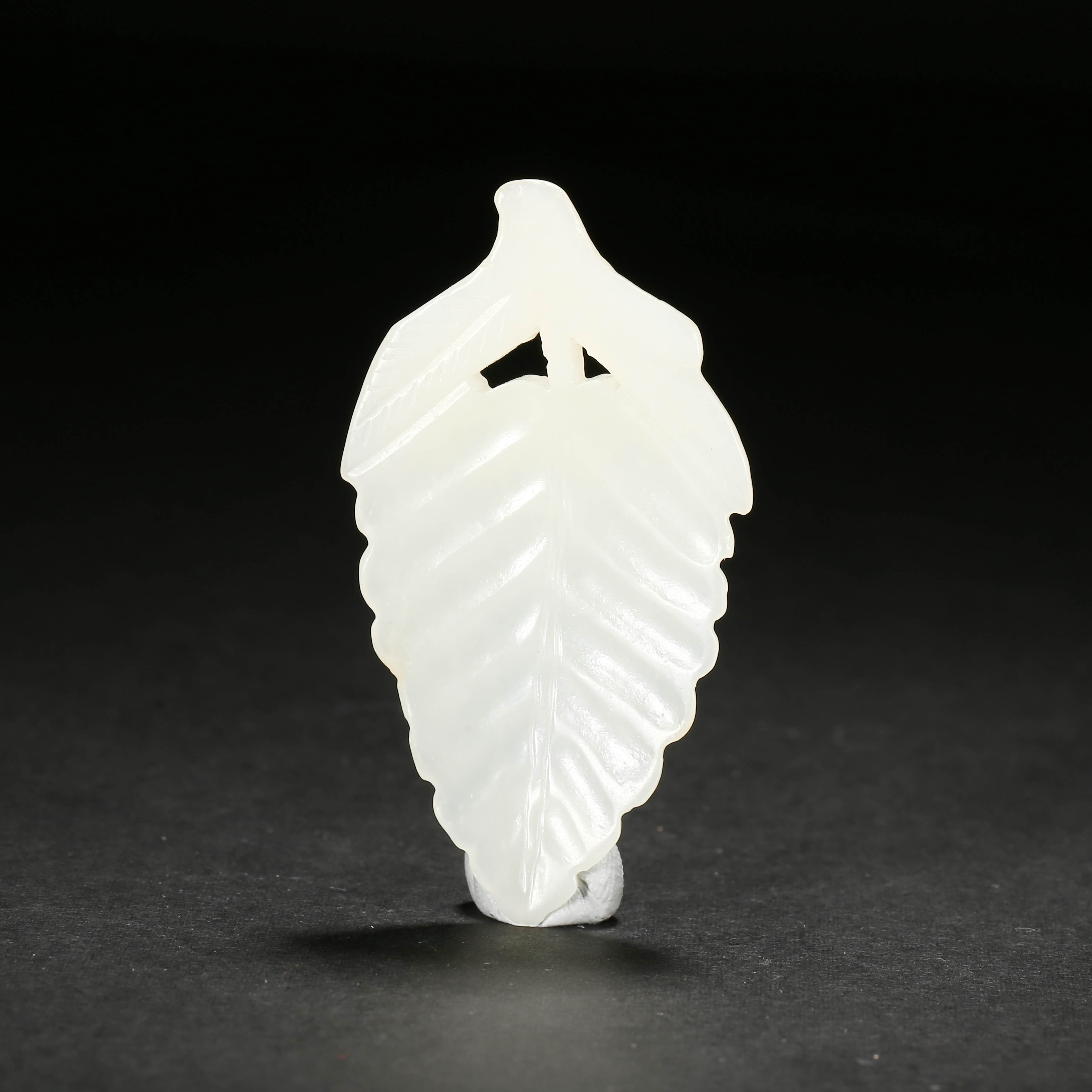 民国*一叶成名白玉佩/WBGS251011081/和田玉【北京文博】