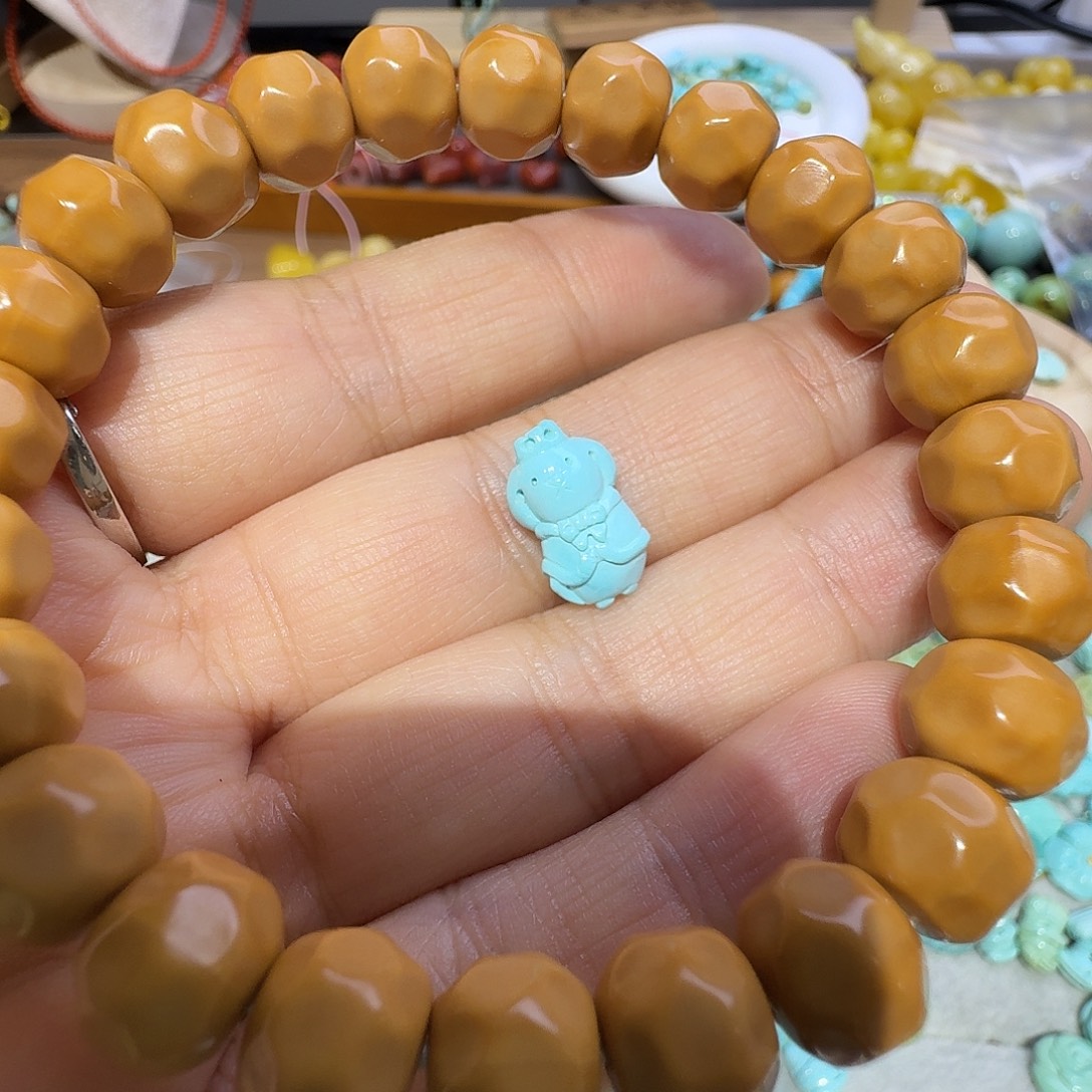 小***子猴头核桃手串猴头