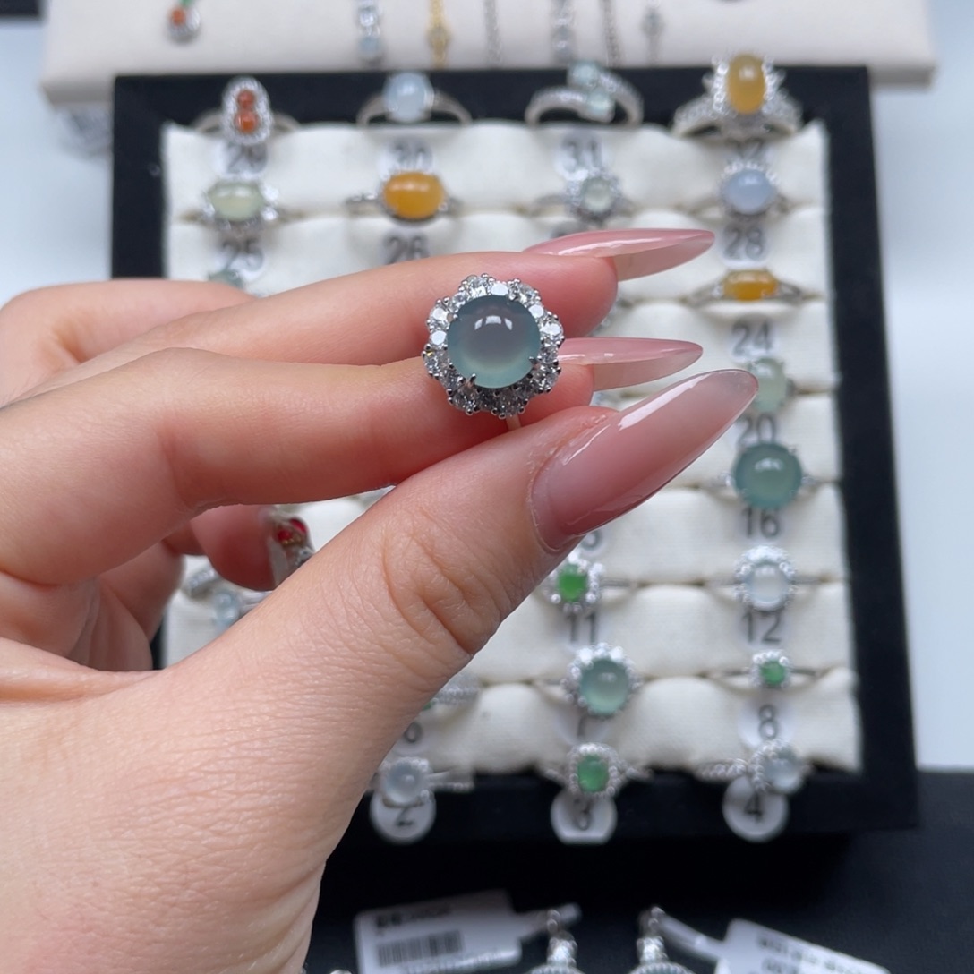 x****翡翠银S925镶嵌戒指99999800