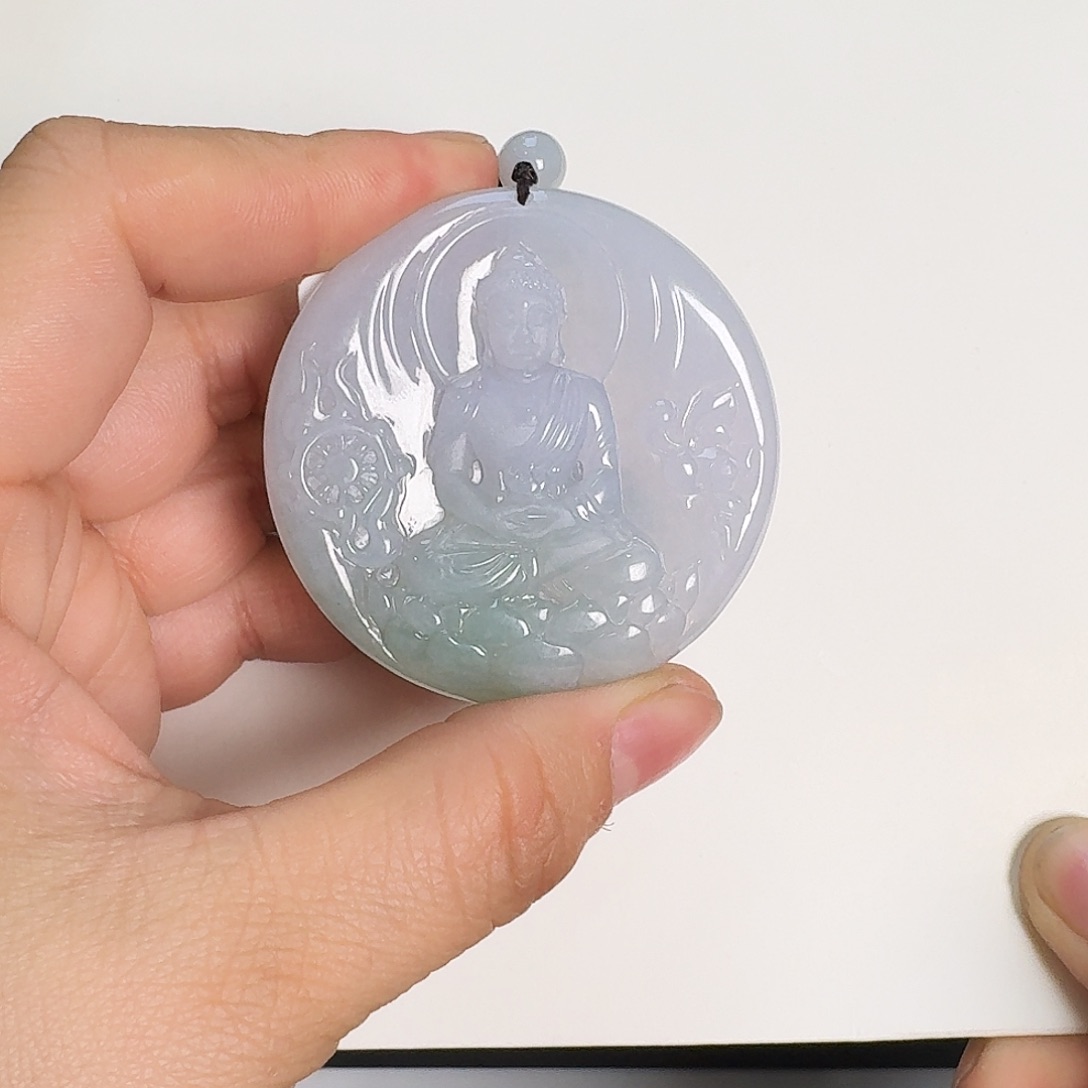 翡翠颈饰未镶嵌向*看阿弥