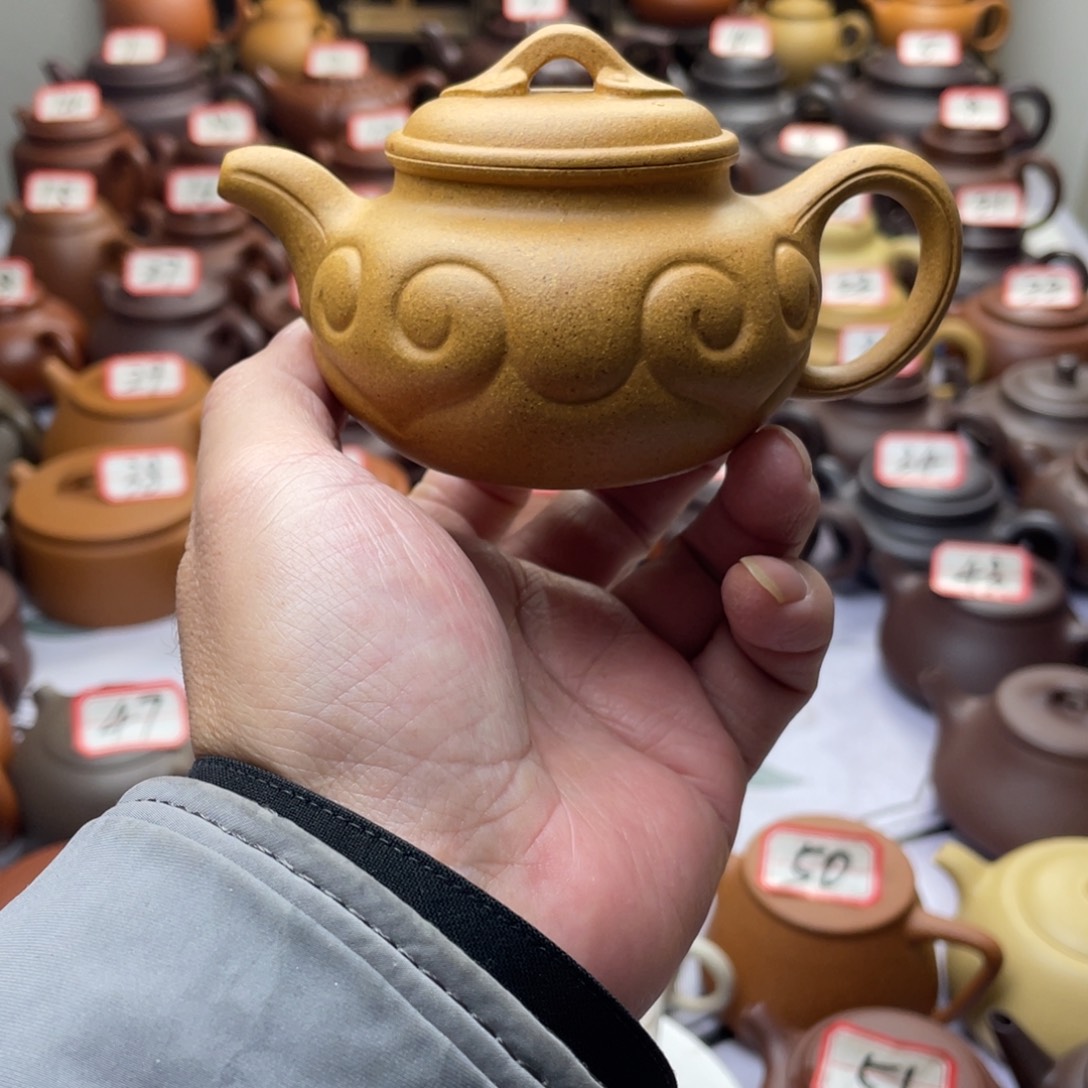 紫砂茶壶宜兴紫砂半手工