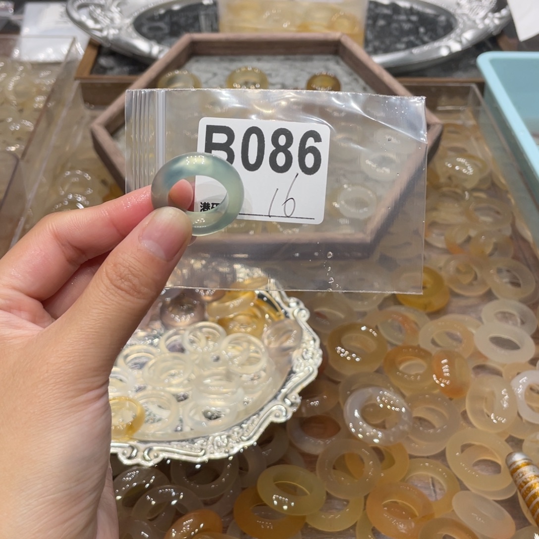 玛瑙/玉髓未镶嵌戒指086