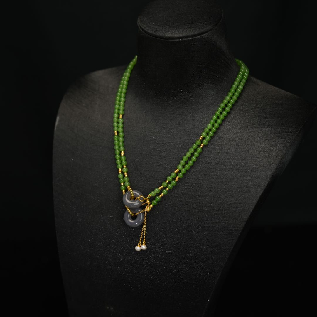 【初见珠宝】和田玉项链6-1CH190X54【多样性发一件】