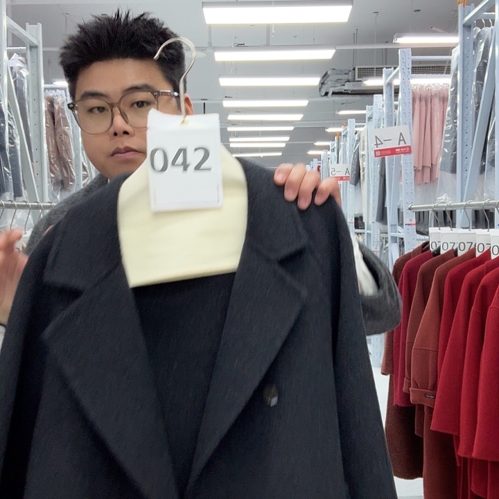 8877-m羊毛大衣外套女