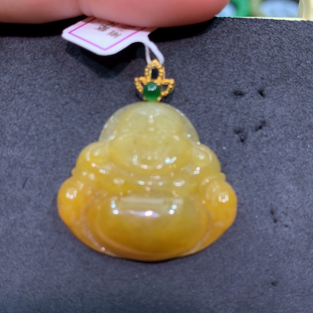 翡翠18K金镶嵌手链翡翠