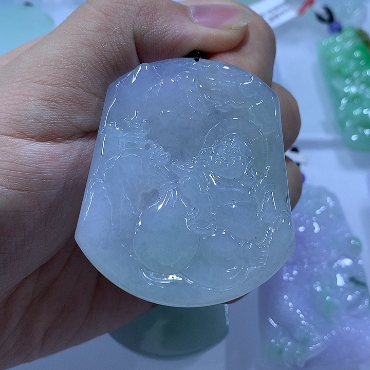 翡翠未镶嵌颈饰天然翡翠A货吊坠