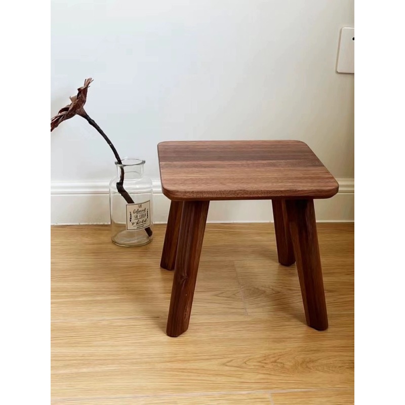 北美黑胡桃实木 简约换鞋凳宝宝登沙发凳