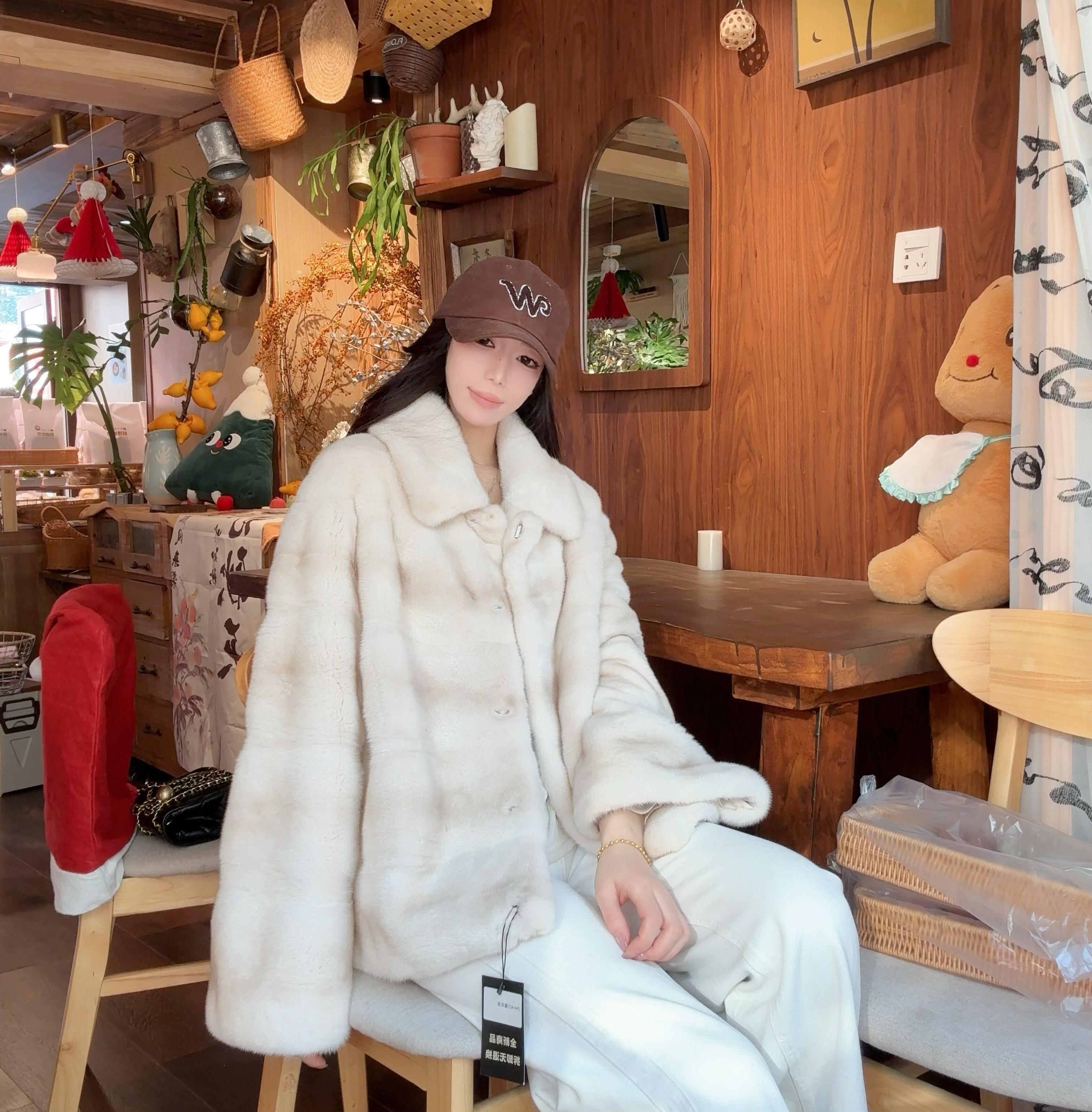 SPECTPEAC/尊和【A27】手开抽刀翻领立领水貂女士外套水貂【二店】